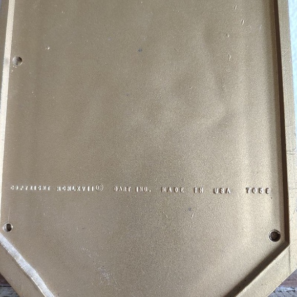 Vtg Dart Int Cherub Angel Goddess Wall Hanging Decor Ethereal Gold Frame - Picture 7 of 12